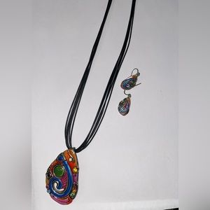 Rainbow colored set.